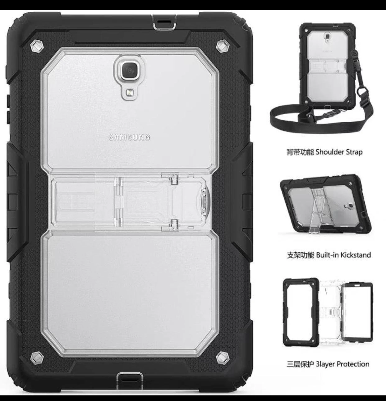 IPAD 9.7 BUILDER CASE BLACK WITH STRING